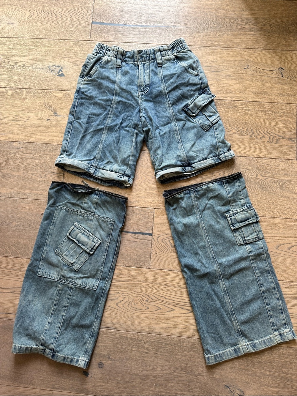 BDG Convertible Y2K Cargo Denim Pants / Shorts